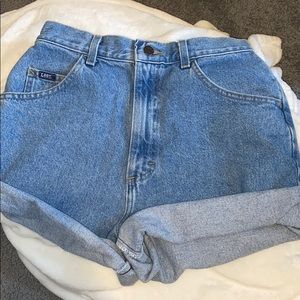 Vintage Mom High Rose Jean Shorts